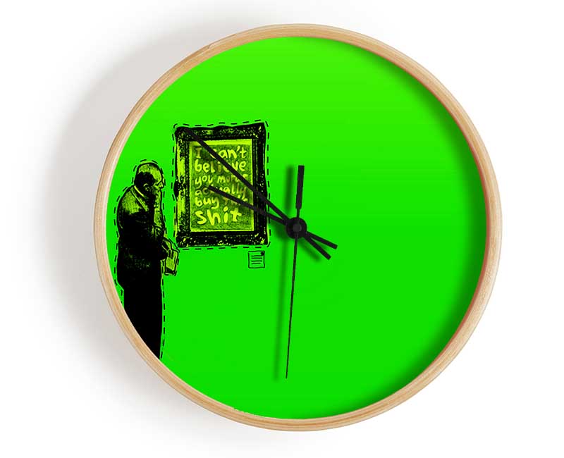 Art Auction Green Clock - Wallart-Direct UK