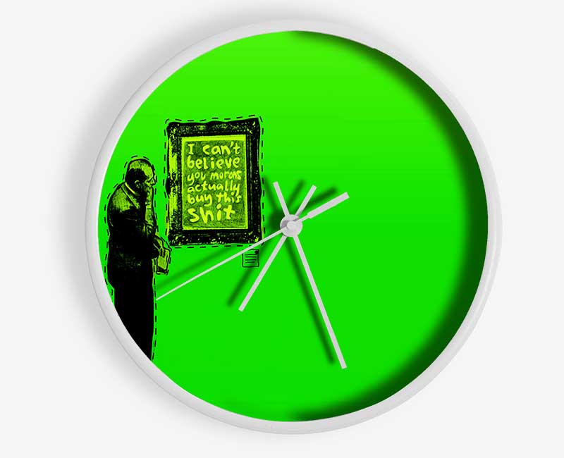 Art Auction Green Clock - Wallart-Direct UK