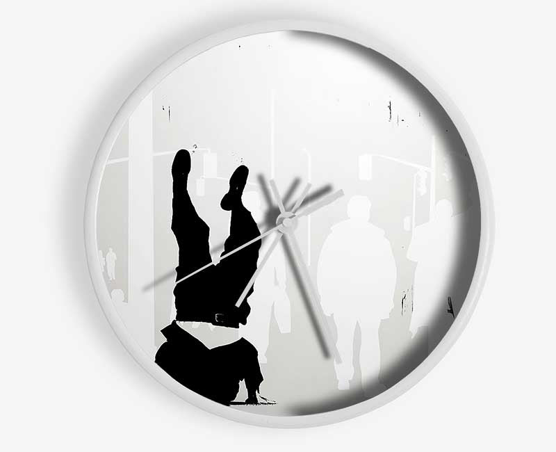 Bankers Head In The Sand Clock - Wallart-Direct UK