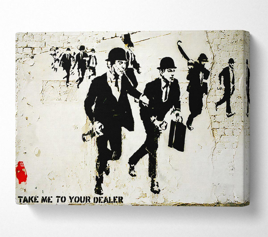 Picture of Bankers On The Run Canvas Print Wall Art