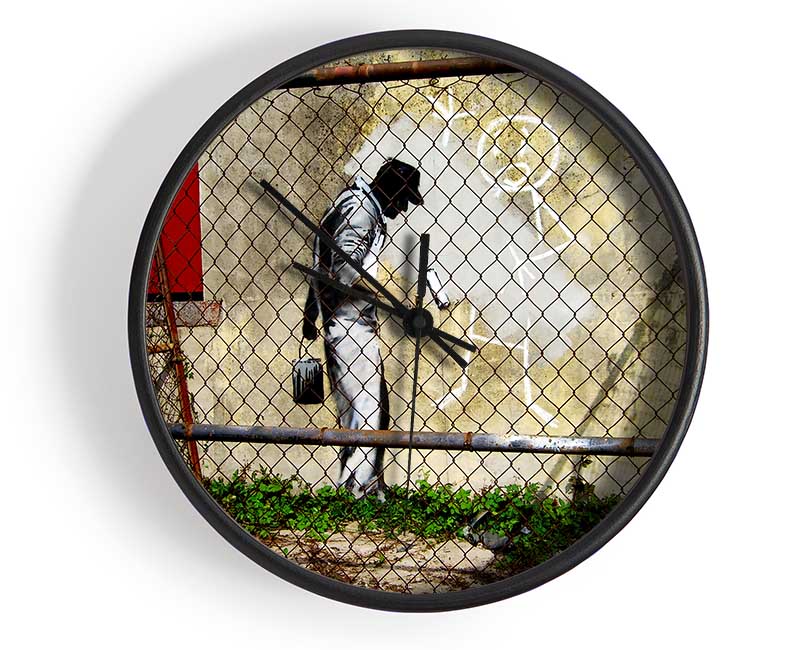 Behind The Fence Clock - Wallart-Direct UK