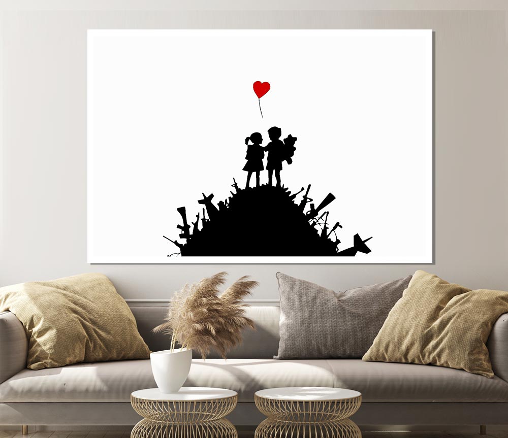 Childs Love War Print Poster Wall Art