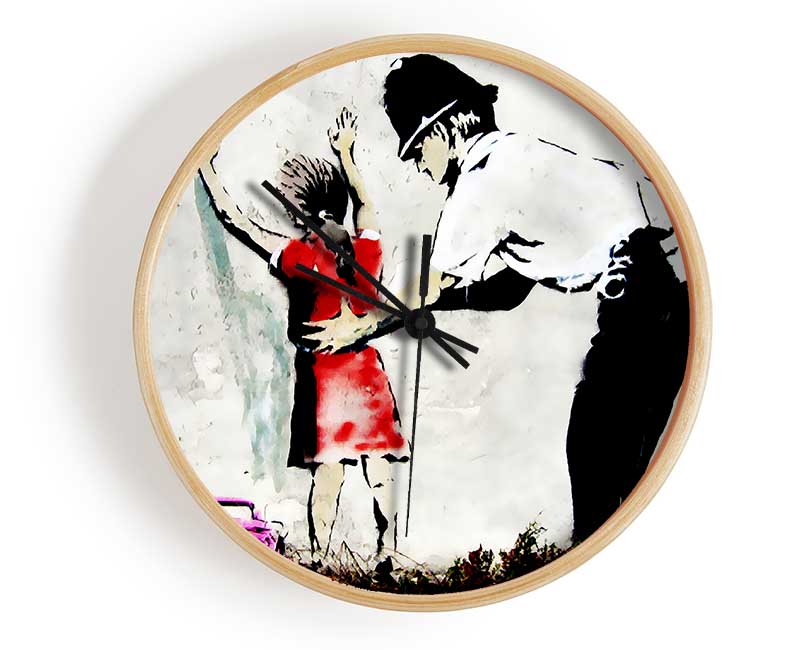 Copper Frisking Child Clock - Wallart-Direct UK