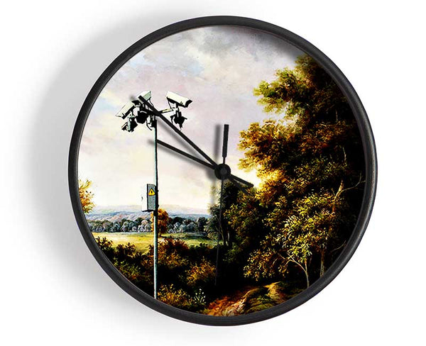 Countryside Cctv Clock - Wallart-Direct UK