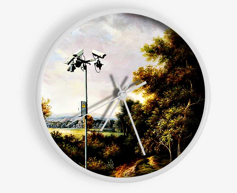 Countryside Cctv Clock - Wallart-Direct UK