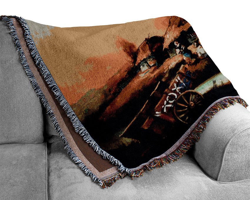 Countryside Graffiti Woven Blanket