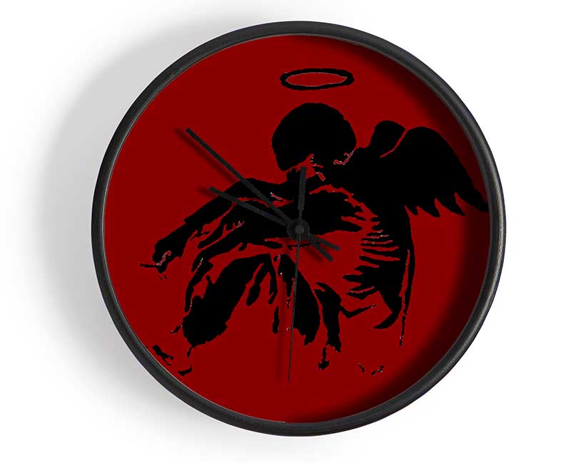 Fallen Angel Red Clock - Wallart-Direct UK