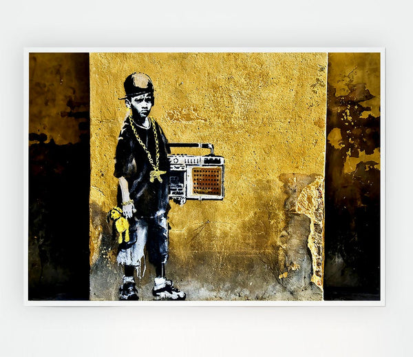 Ghetto Blaster Print Poster Wall Art