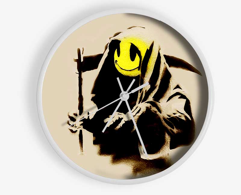 Grim Reaper Beige Clock - Wallart-Direct UK