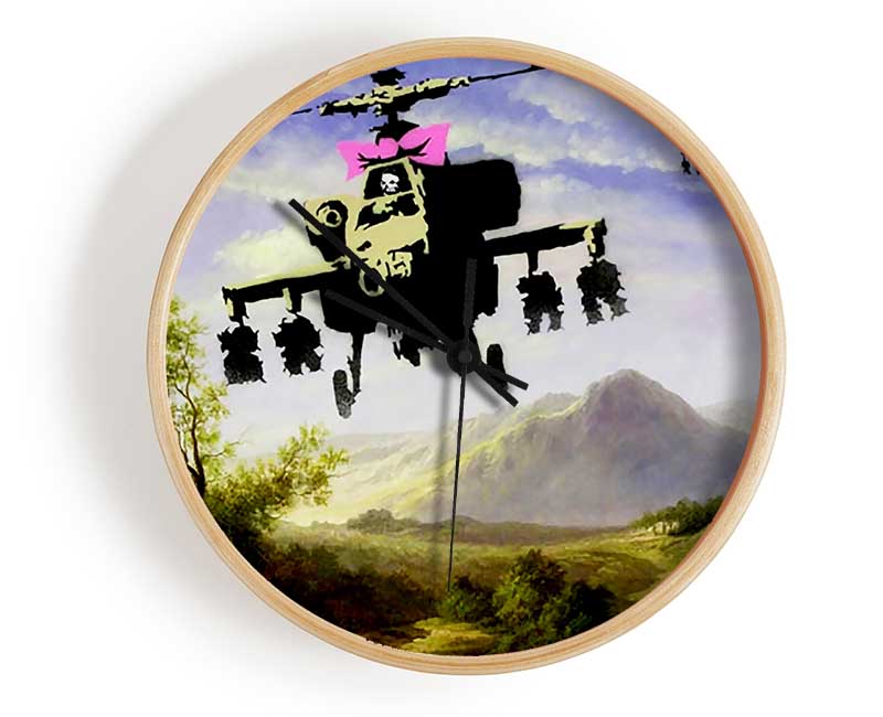 Helicopter Bow Clock - Wallart-Direct UK