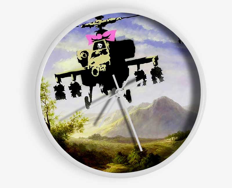 Helicopter Bow Clock - Wallart-Direct UK