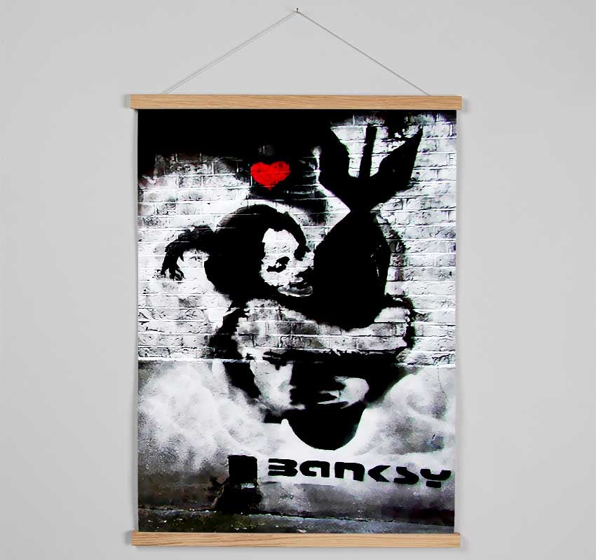 Hugging The Bomb Hanging Poster - Wallart-Direct UK