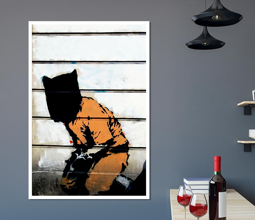 Jail Rat Print Poster Wall Art