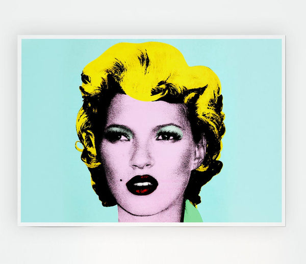 Kate Moss Print Poster Wall Art