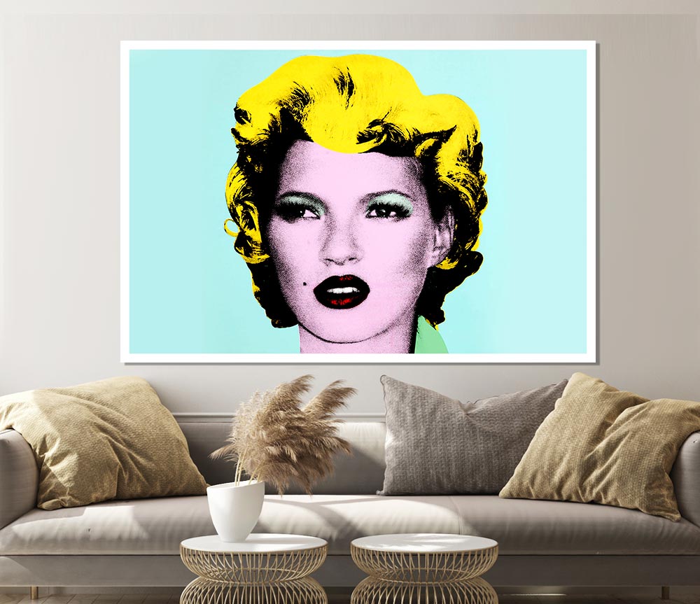 Kate Moss Print Poster Wall Art