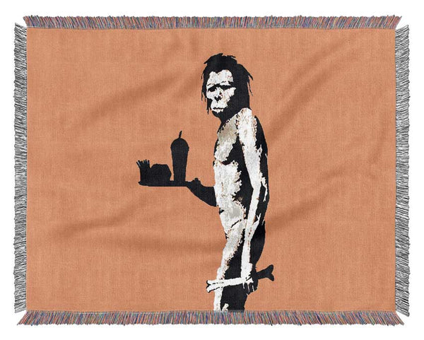 Mcdonalds Caveman Lime Woven Blanket