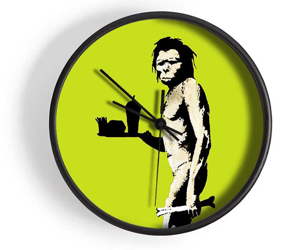 Mcdonalds Caveman Lime Clock - Wallart-Direct UK