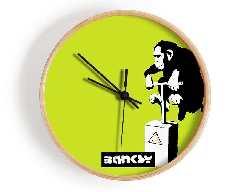 Monkey Detonator Lime Clock - Wallart-Direct UK