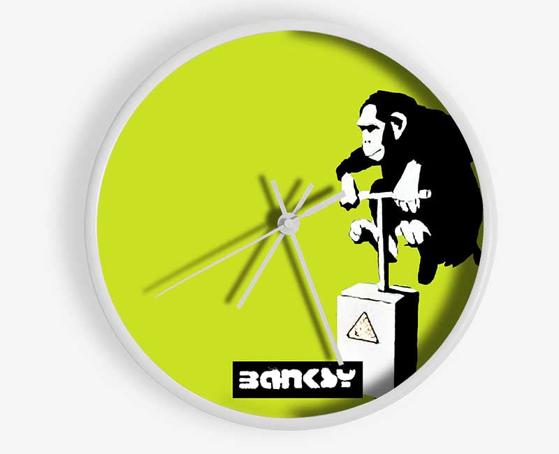 Monkey Detonator Lime Clock - Wallart-Direct UK