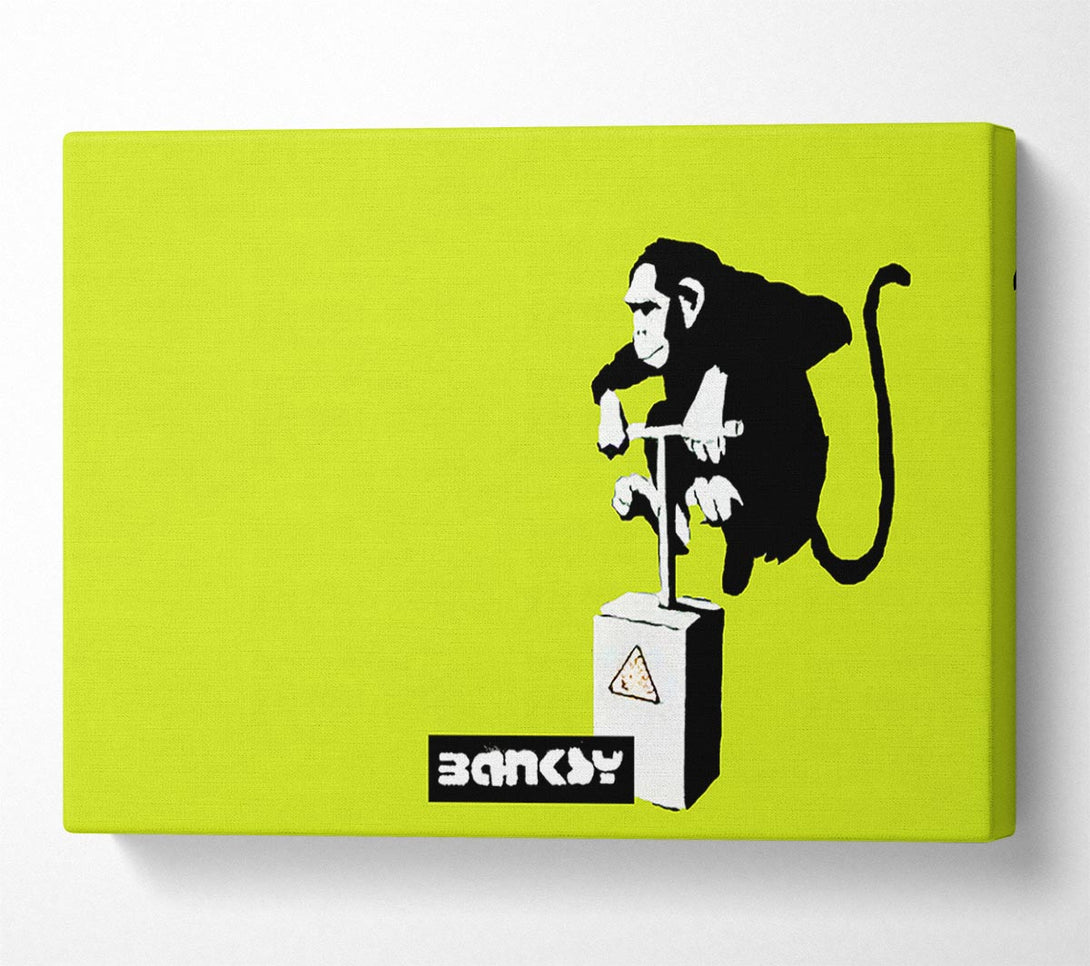 Picture of Monkey Detonator Lime Canvas Print Wall Art