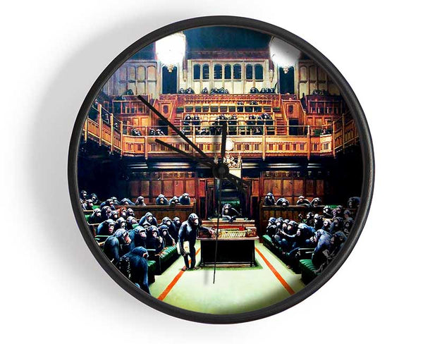 Monkey Parliament Clock - Wallart-Direct UK