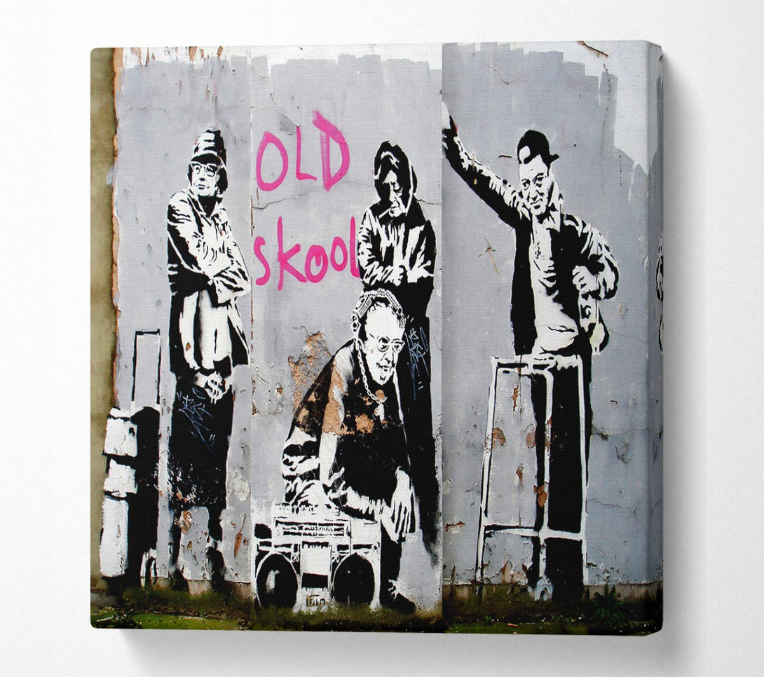 Picture of Old Skool Square Canvas Wall Art