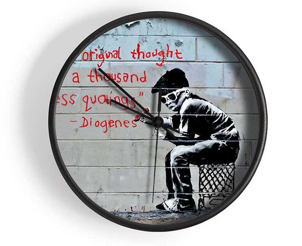 One Original Thought Is Worth A... Clock - Wallart-Direct UK