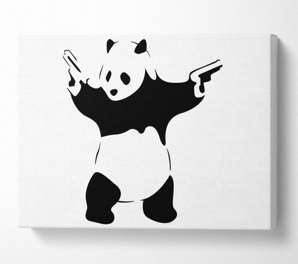 Picture of Panda Guns Canvas Print Wall Art