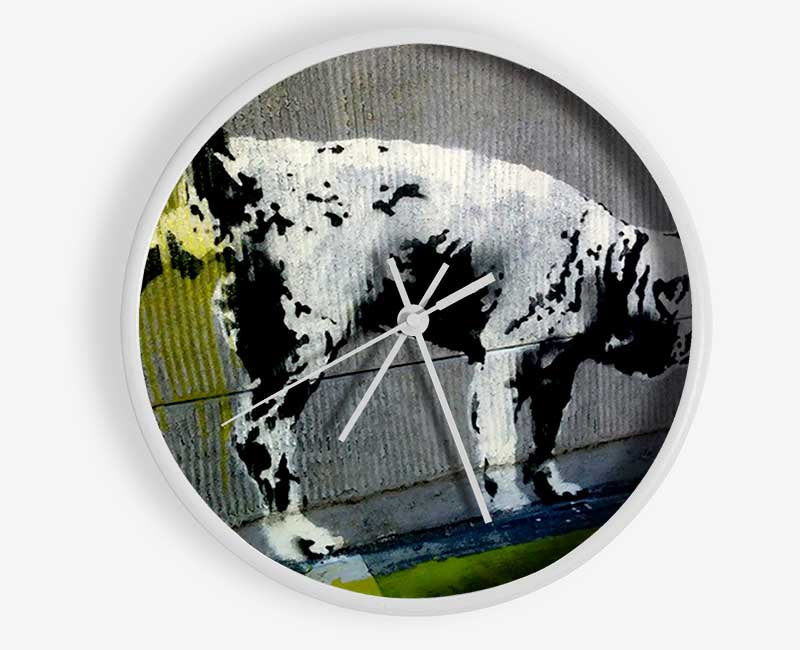 Peeing Dog Clock - Wallart-Direct UK