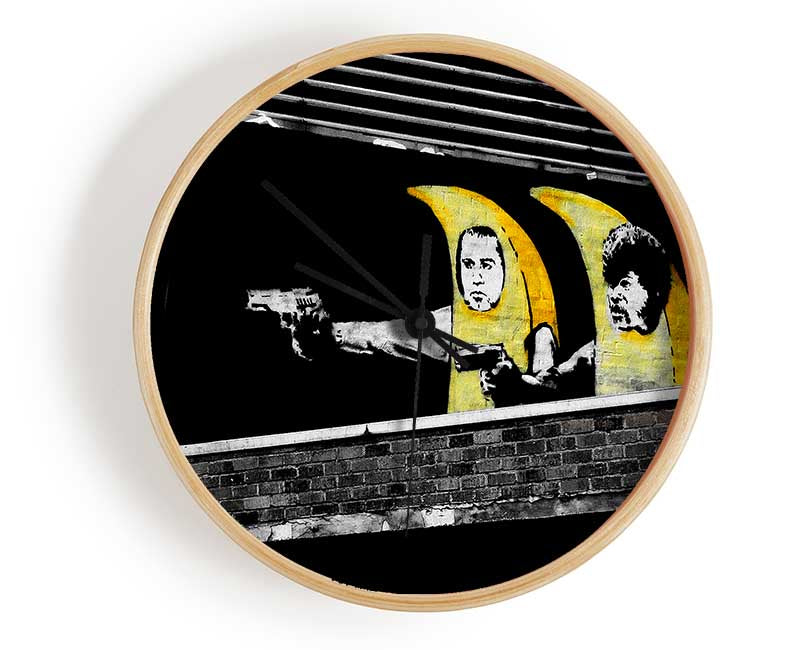 Pulp Fiction Banana Suits Clock - Wallart-Direct UK