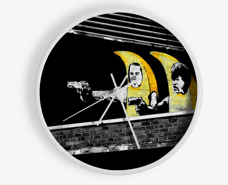 Pulp Fiction Banana Suits Clock - Wallart-Direct UK