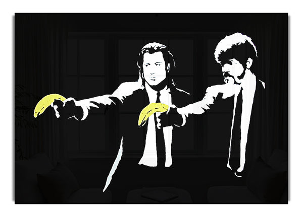 Pulp Fiction Bananen Banksy Canvasb L