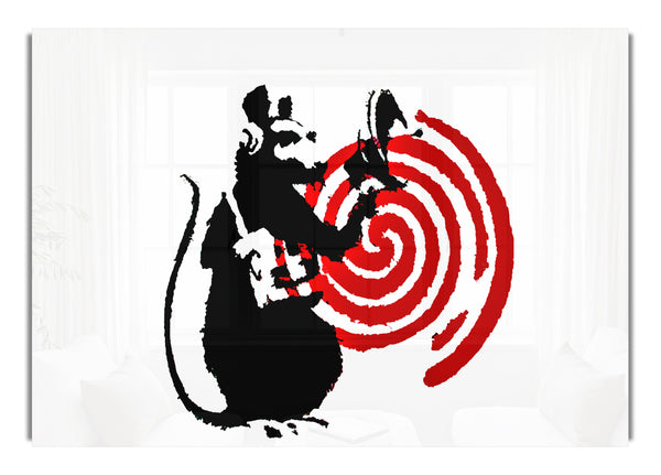 Radar Rat Banksy Leinwandbild L