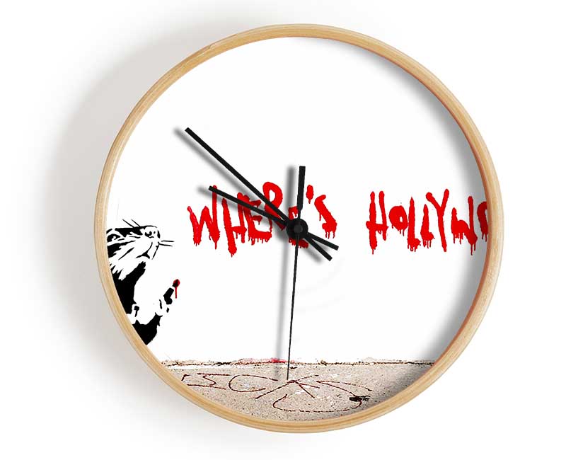 Rat Wheres Hollywood Clock - Wallart-Direct UK