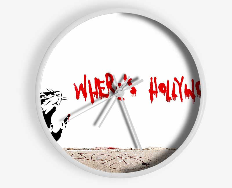 Rat Wheres Hollywood Clock - Wallart-Direct UK