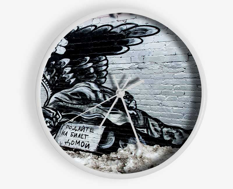 Russian Banksy Clock - Wallart-Direct UK