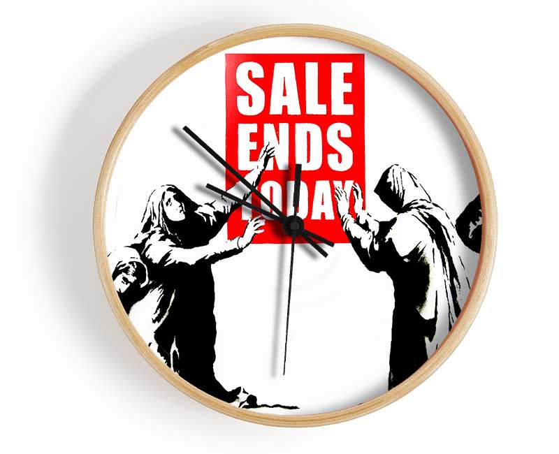 Sale Ends Today Clock - Wallart-Direct UK