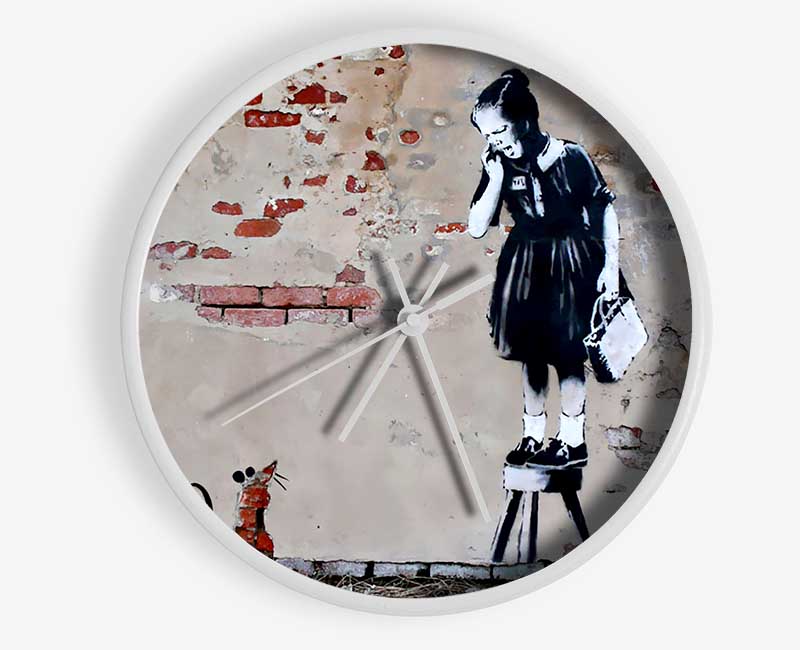 Scared Of The Mouse Clock - Wallart-Direct UK