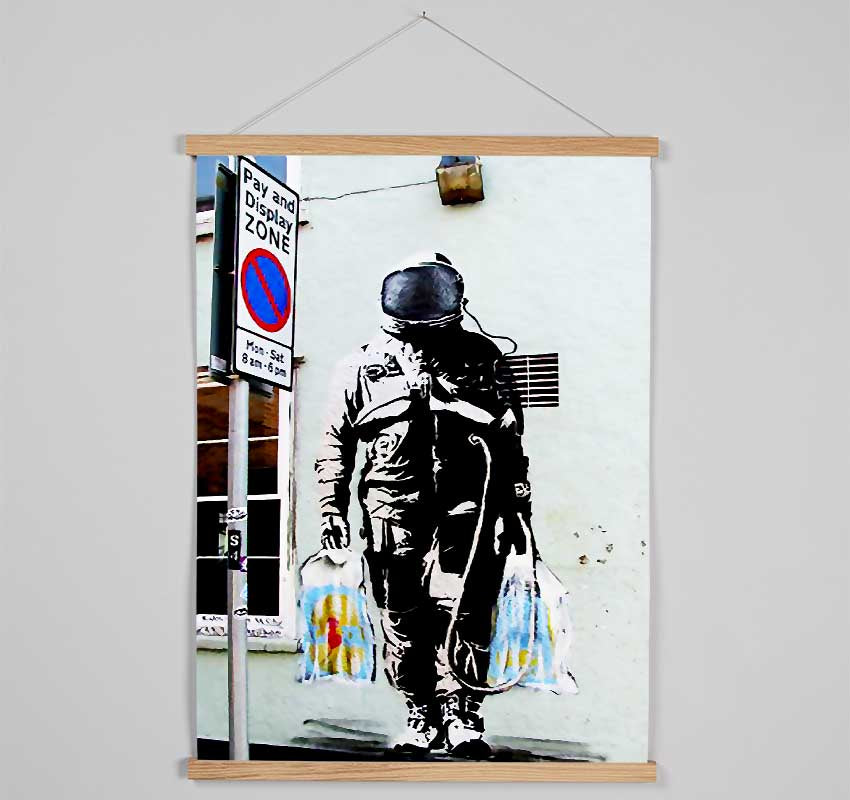 Shopping Bag Soldier Hanging Poster - Wallart-Direct UK