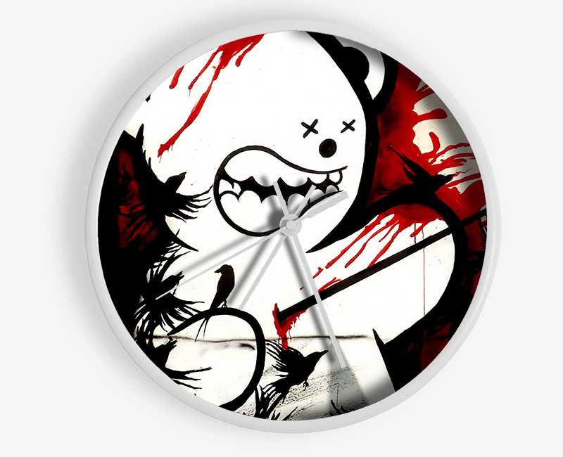 Teddy Bear Violence Clock - Wallart-Direct UK