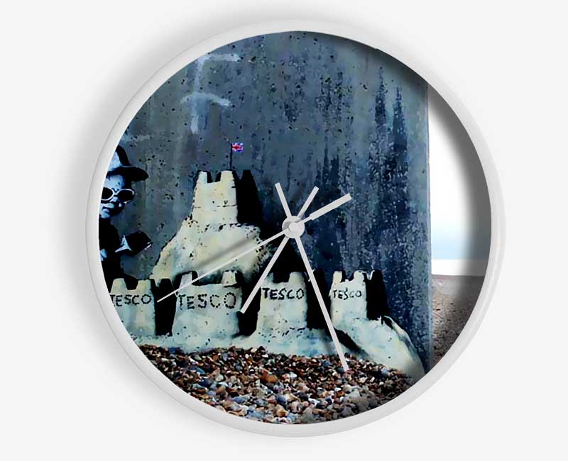 Tesco Sandcastle Clock - Wallart-Direct UK