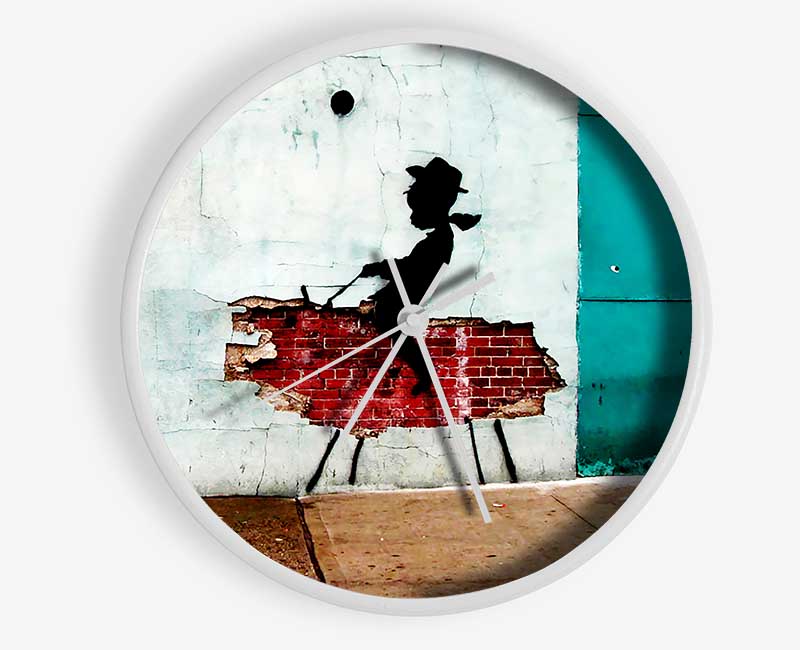 Texas Cowboy Clock - Wallart-Direct UK