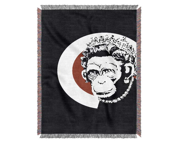 The Queen Monkey Woven Blanket