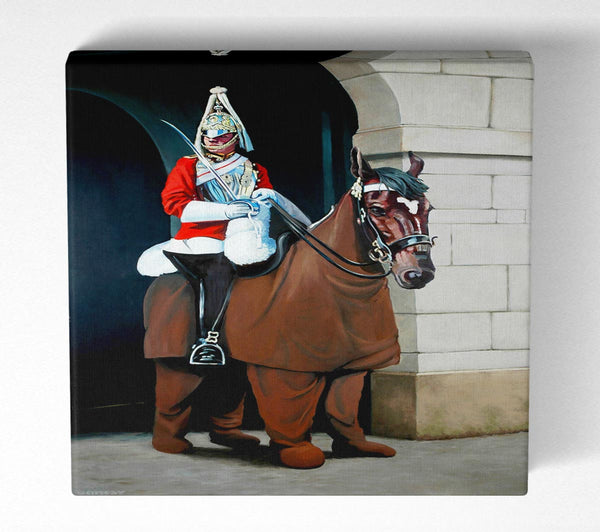 Picture of The Queens Guards Square Canvas Wall Art