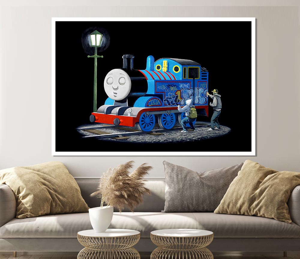 Thomas The Tank Graffiti Print Poster Wall Art