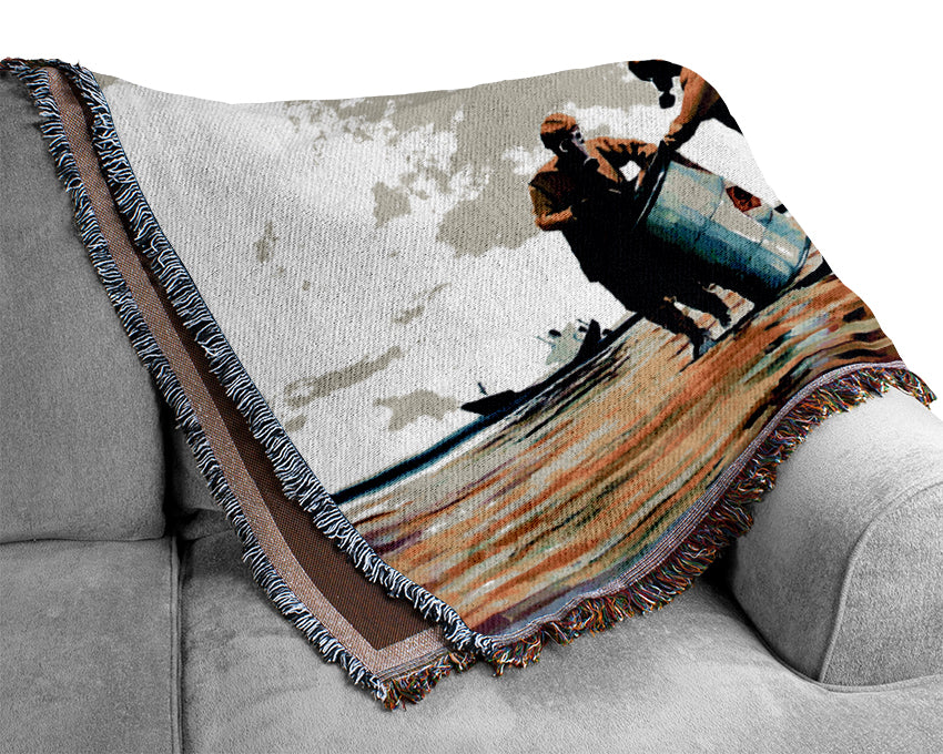 Toxic Waste Dance Woven Blanket