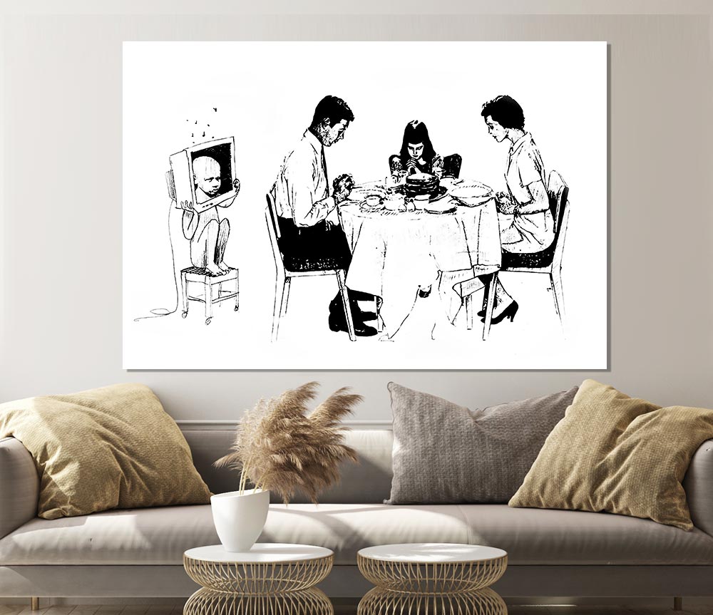 Tv Monster Print Poster Wall Art