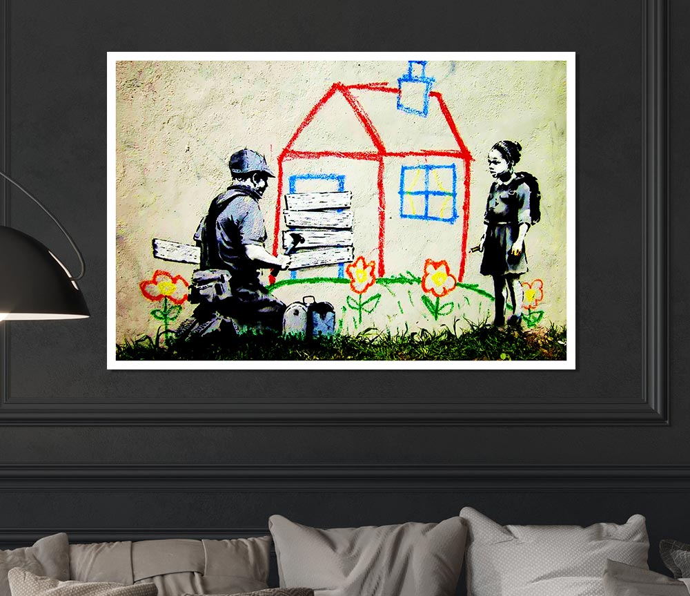 Wendy House Barricade Print Poster Wall Art