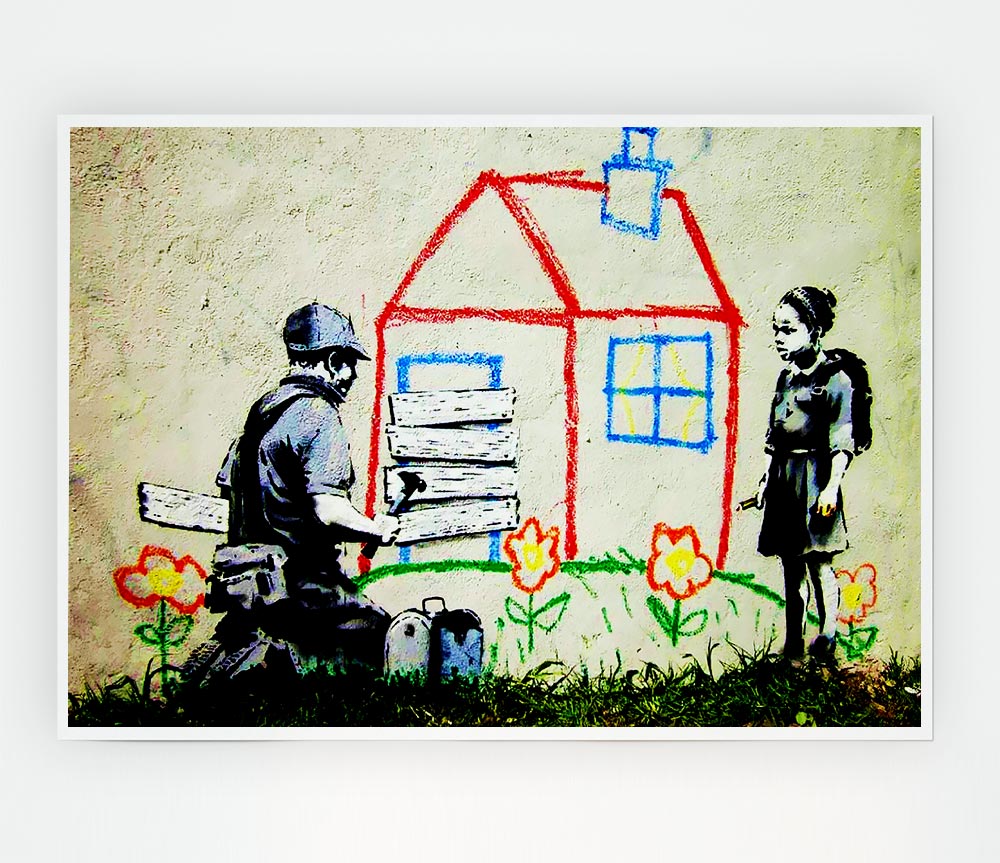 Wendy House Barricade Print Poster Wall Art