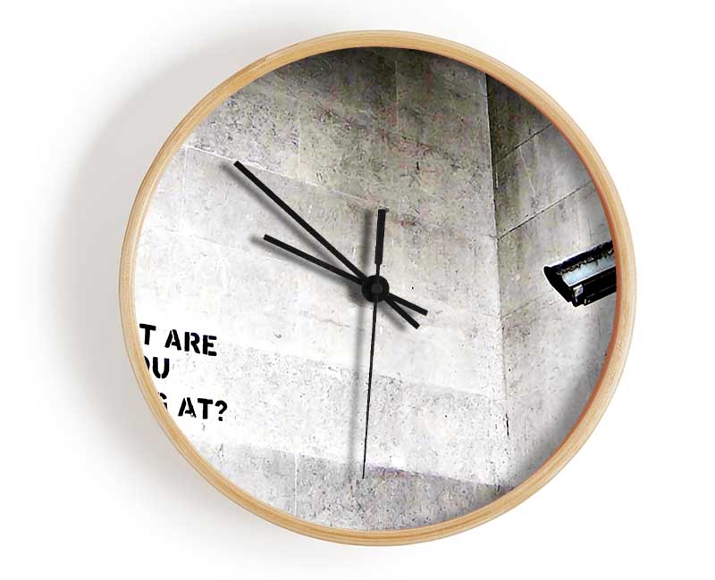 What Are You Looking At Clock - Wallart-Direct UK